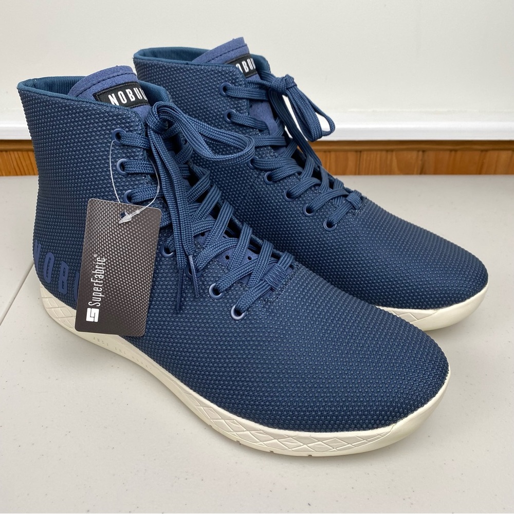 SOLD NEW NoBull High-Top Navy Trainer sneakers men’s 12 women’s 13.5 - Picture 1 of 15